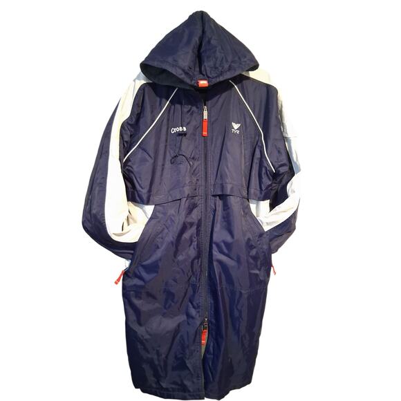 TYR Alliance Team size Medium Parka Swimming Fleece Long Gorpcore Cozy Jacket - Picture 2 of 13